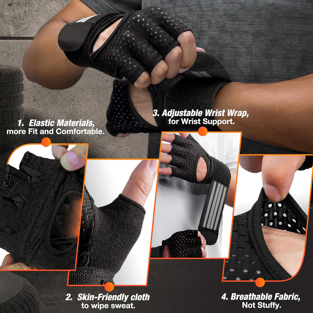 Fitness Gloves with Wrist Supp - Crossfit Gear For Men recensione e prezzo