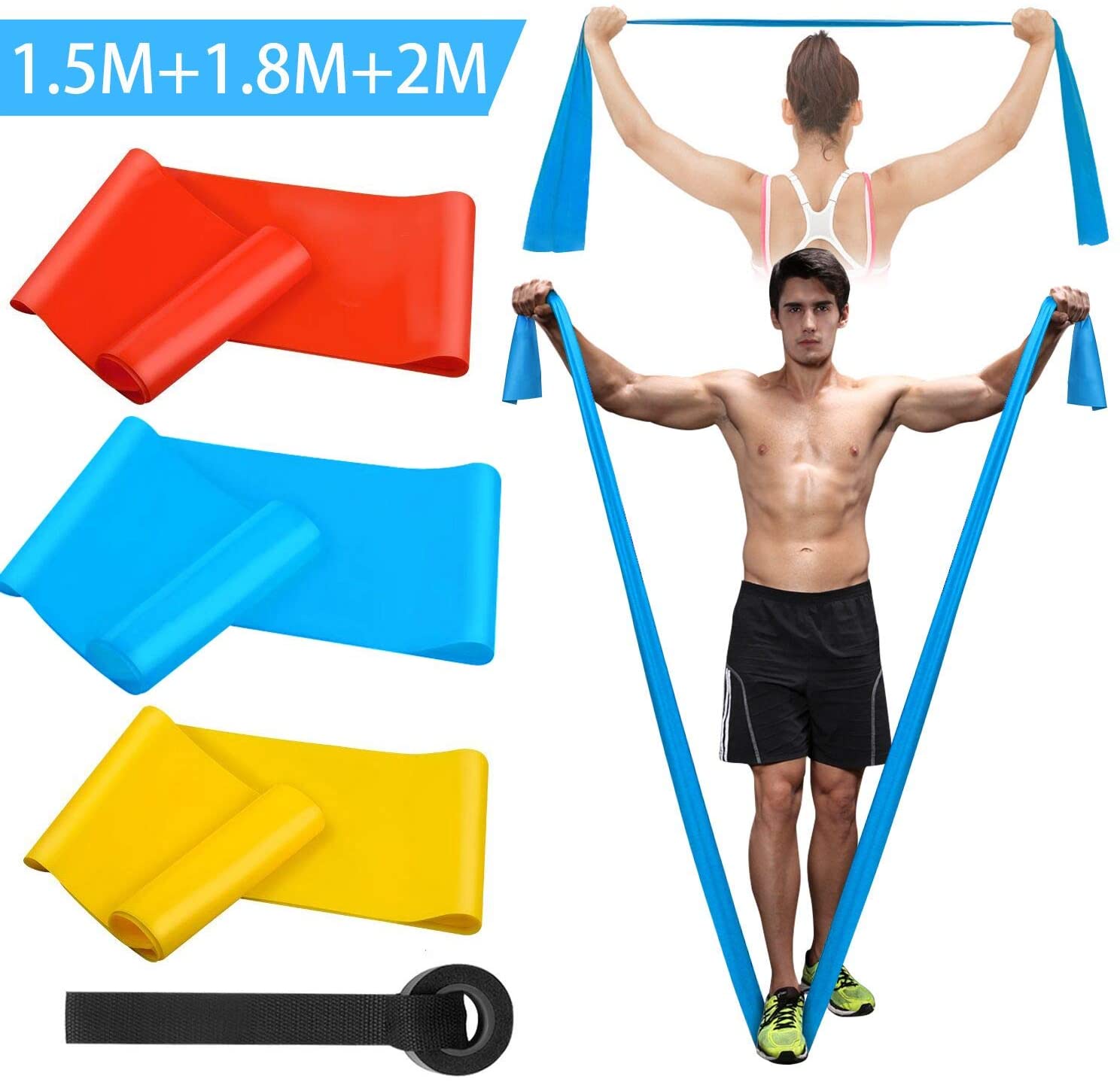 Elastic Fitness Bands 3Pcs Res - Crossfit Accessories recensione e prezzo