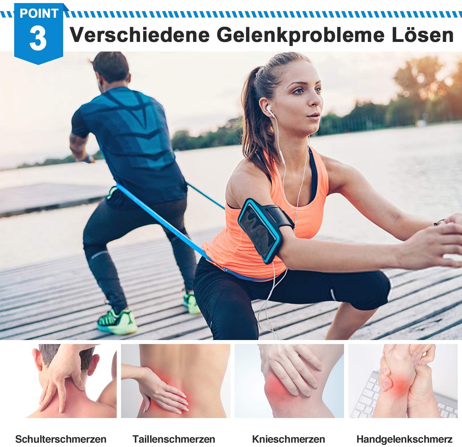 Elastic Fitness Bands 3Pcs Res - Crossfit Accessories recensione e prezzo