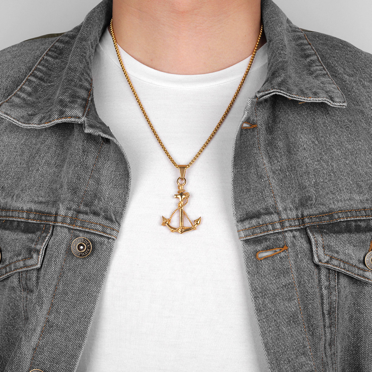Golden Silver Color Anchor Men - Battle Rope Anchor recensione e prezzo