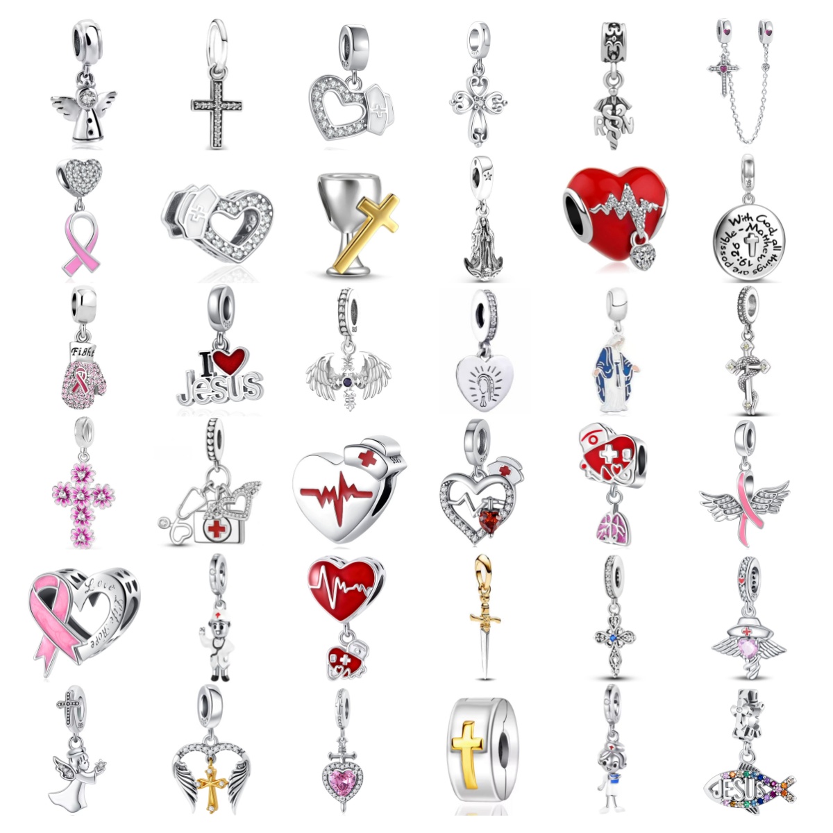 New Flower Cross Charm Sword B - Crossfit Accessories recensione e prezzo