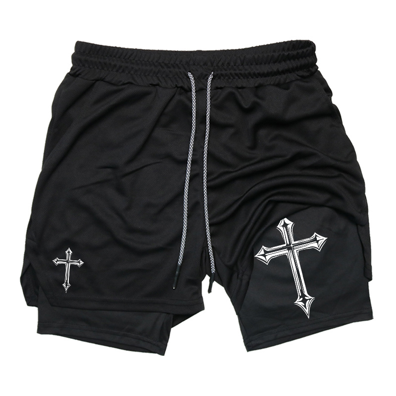 Cross Print 2-in-1 Workout Run - Crossfit Gear For Men recensione e prezzo