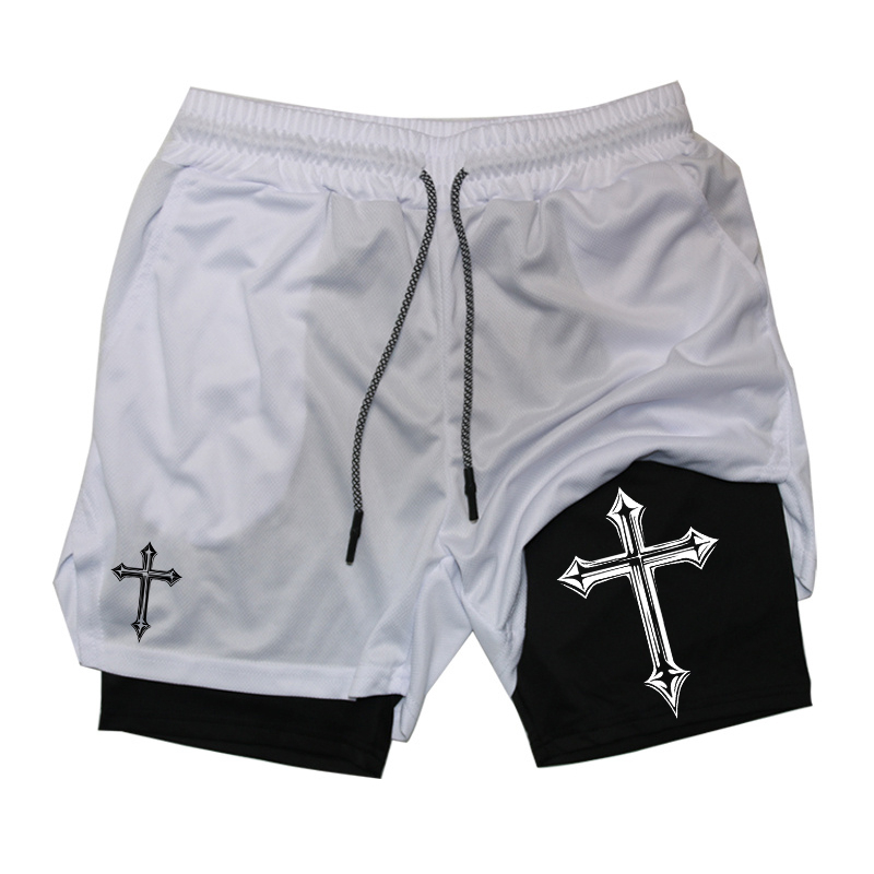 Cross Print 2-in-1 Workout Run - Crossfit Gear For Men recensione e prezzo
