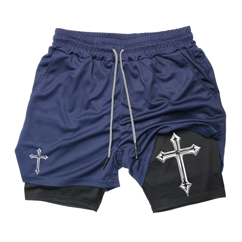 Cross Print 2-in-1 Workout Run - Crossfit Gear For Men recensione e prezzo