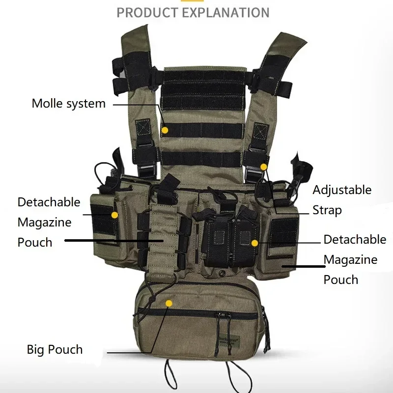 D3CR Chest Rig Vest Multicam B - Crossfit Gear For Men recensione e prezzo