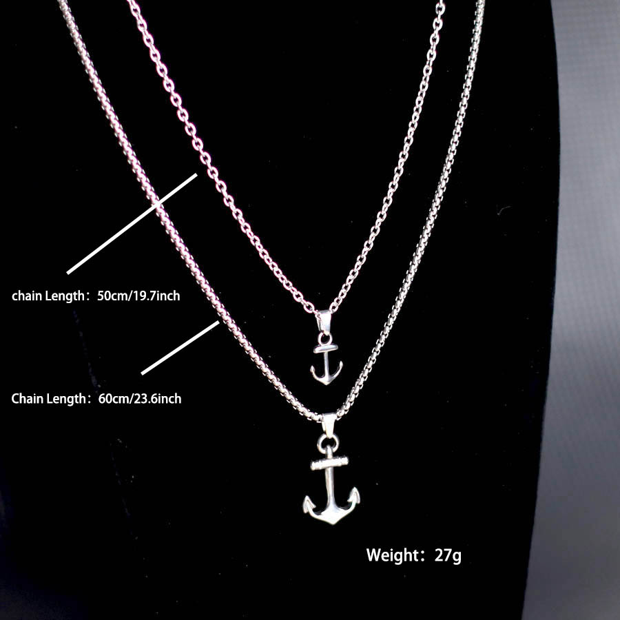 Hiphop Anchor Necklace For Men - Battle Rope Anchor recensione e prezzo