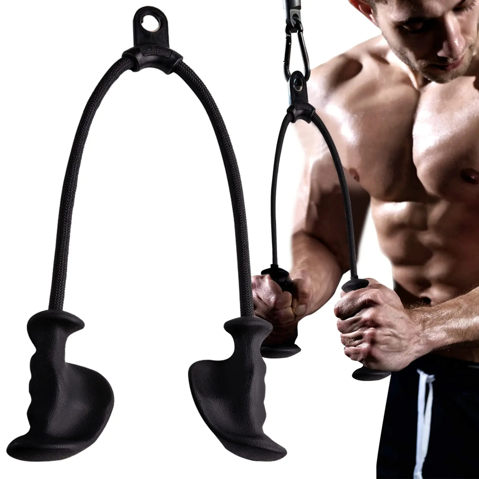 Ergonomic Triceps Rope,Easy to - Pull Up Bar Grip recensione e prezzo