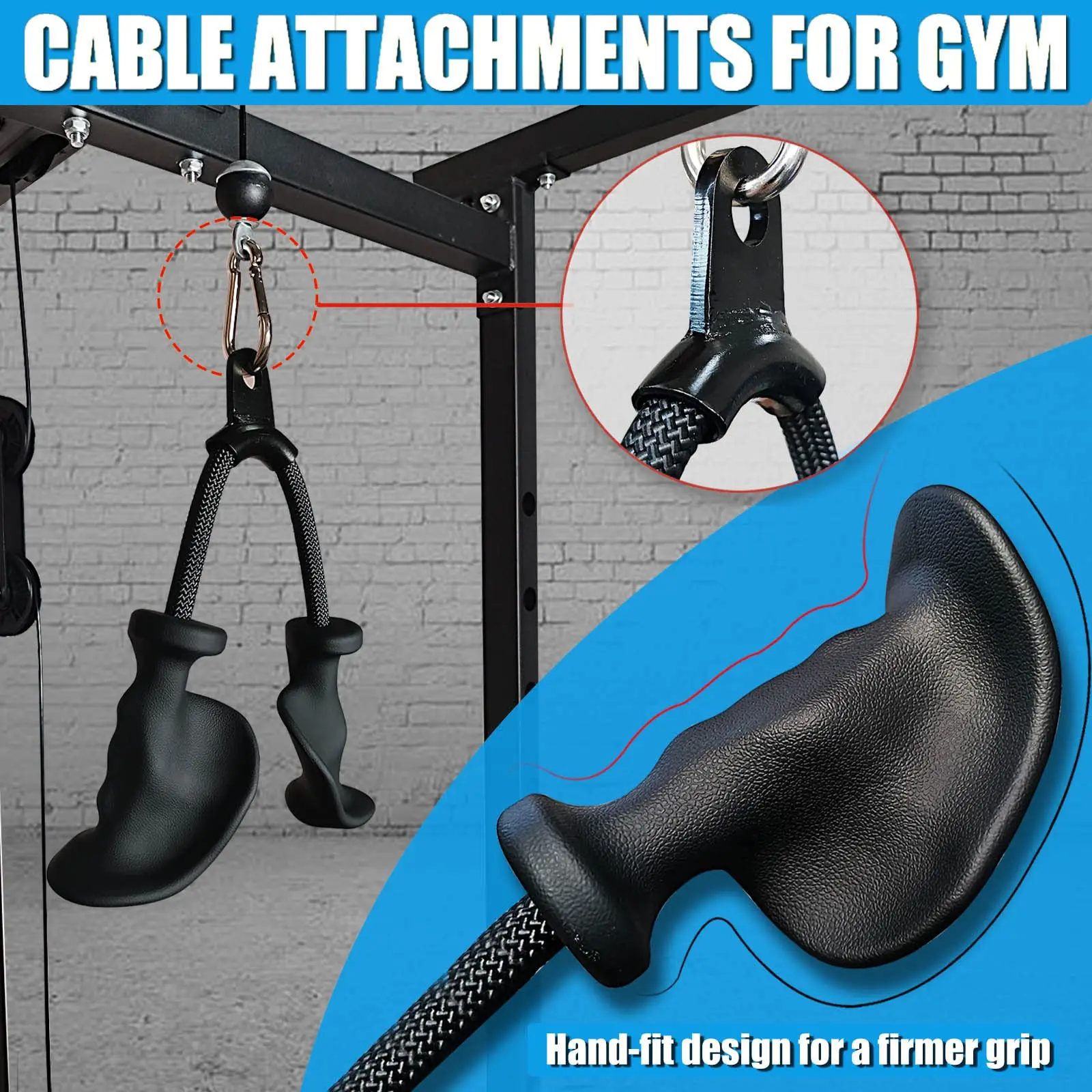 Ergonomic Triceps Rope,Easy to - Pull Up Bar Grip recensione e prezzo