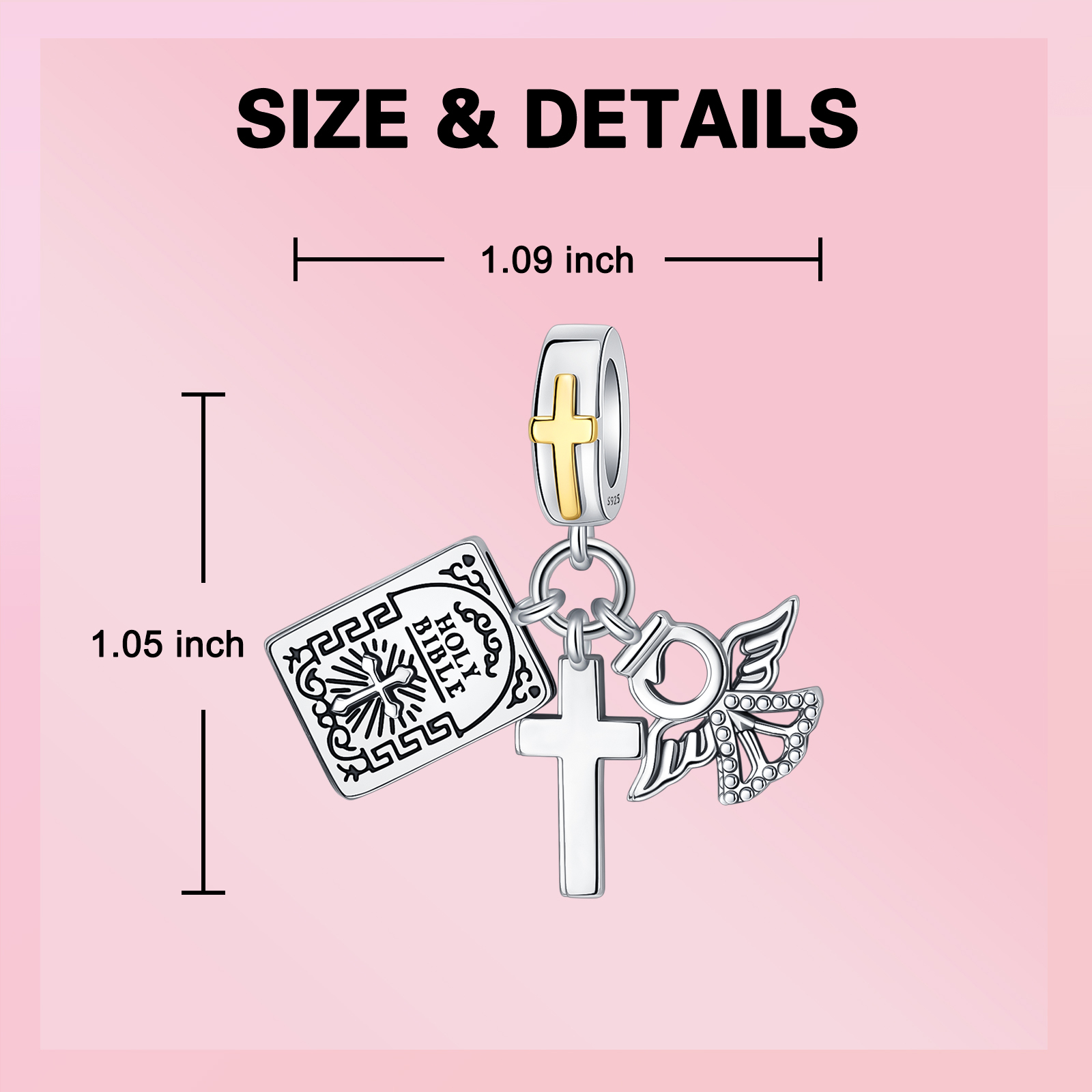 925 Sterling Silver Charm Holy - Crossfit Accessories recensione e prezzo