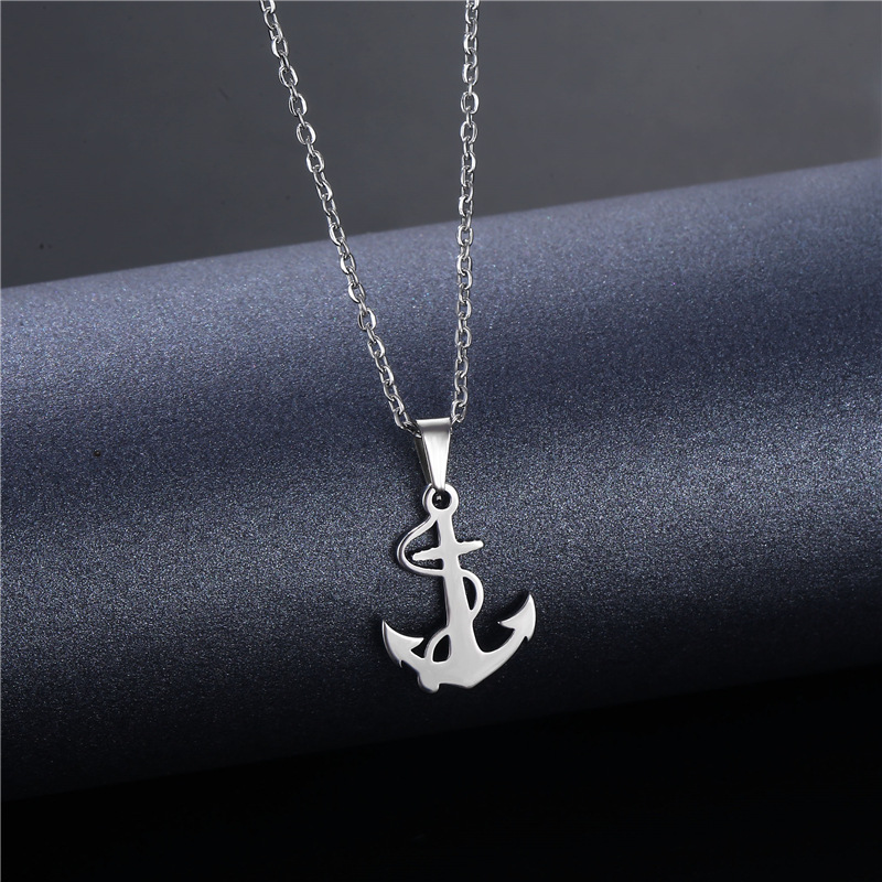 Silver Anchor Pendant Necklace - Battle Rope Anchor recensione e prezzo