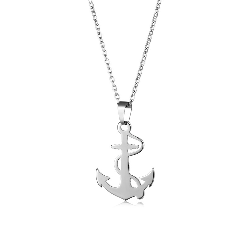 Silver Anchor Pendant Necklace - Battle Rope Anchor recensione e prezzo