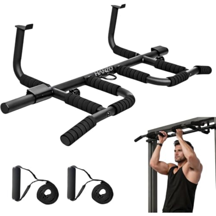 Doorway Pull Up Bar Set with S - Pull Up Bar Grip recensione e prezzo