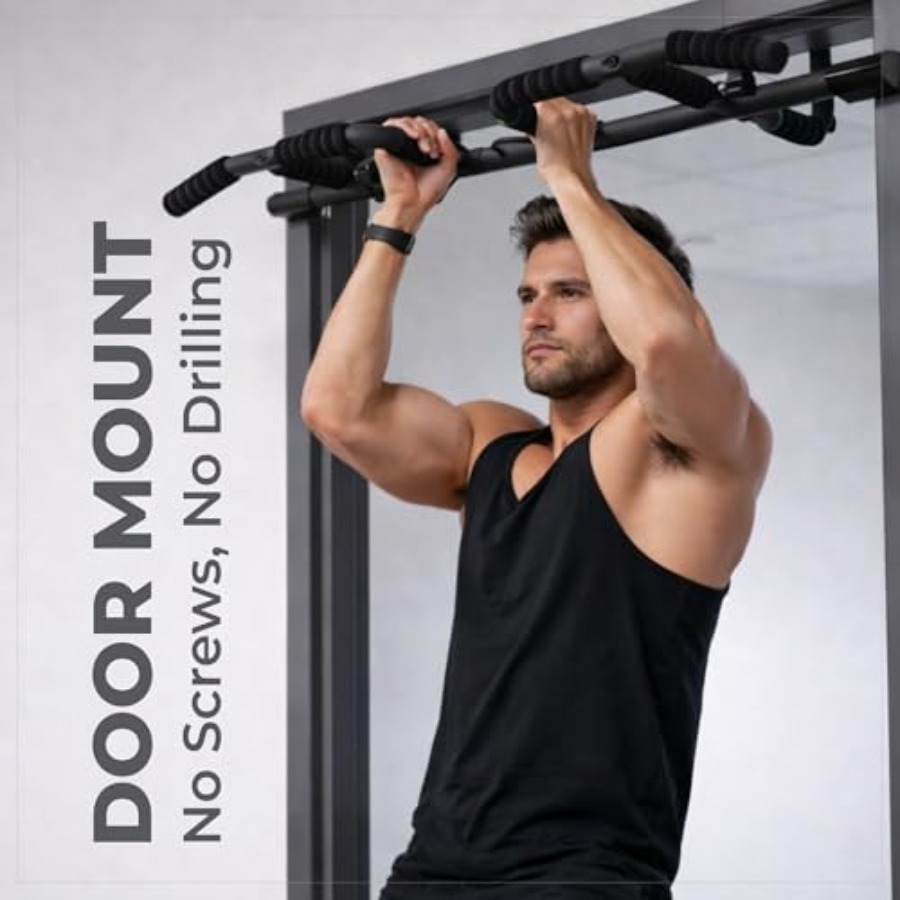 Doorway Pull Up Bar Set with S - Pull Up Bar Grip recensione e prezzo