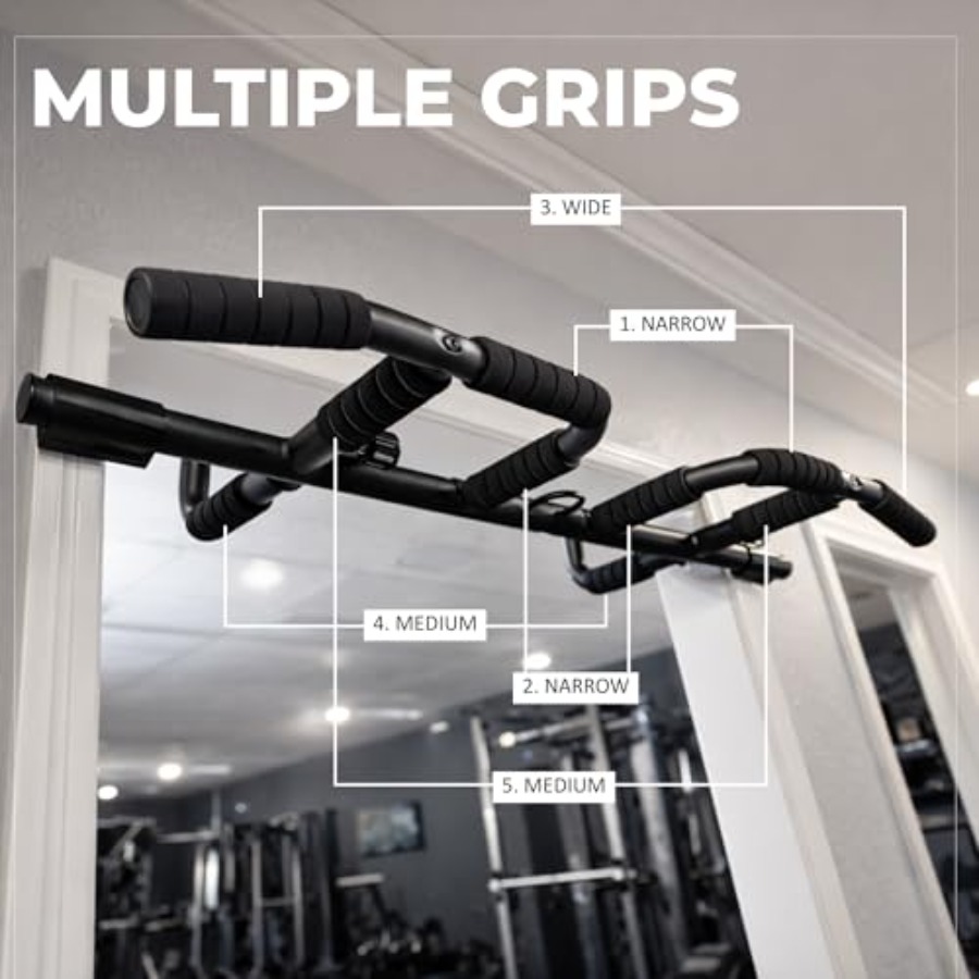 Doorway Pull Up Bar Set with S - Pull Up Bar Grip recensione e prezzo