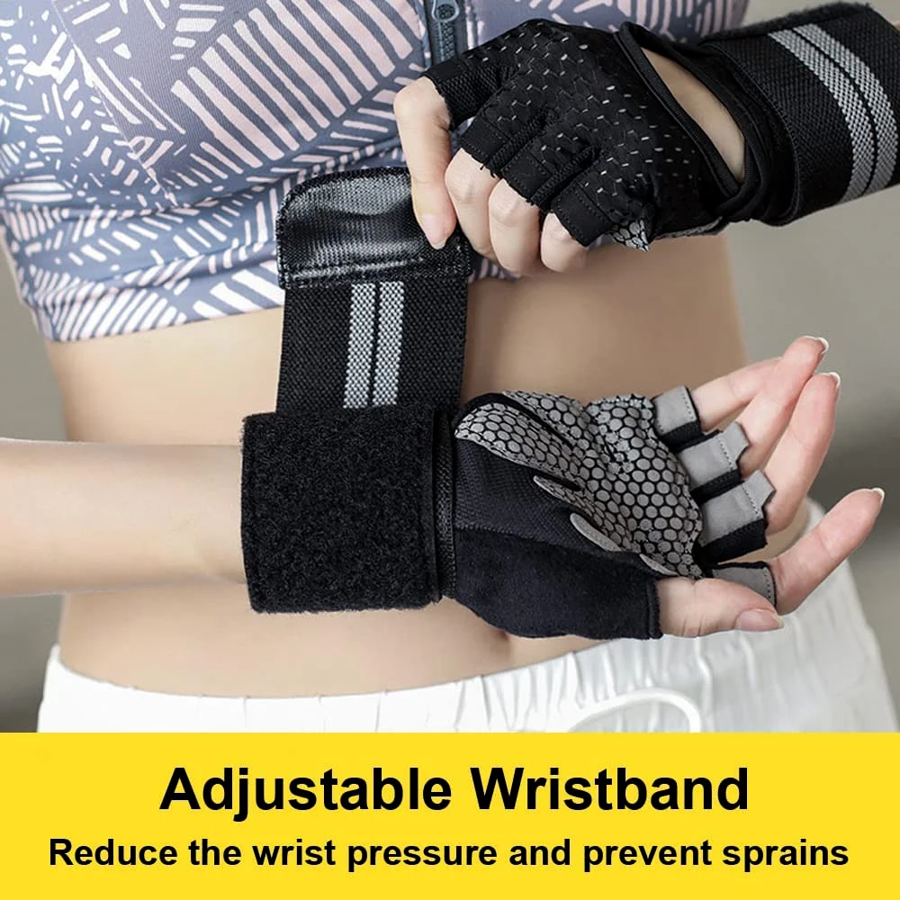 1Pair Half Finger Gym Fitness  - Crossfit G recensione e prezzo