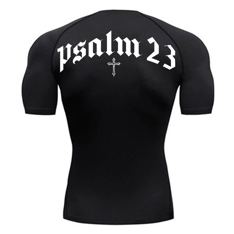 Psalm 23 Cross Print Compressi - Crossfit Gym recensione e prezzo